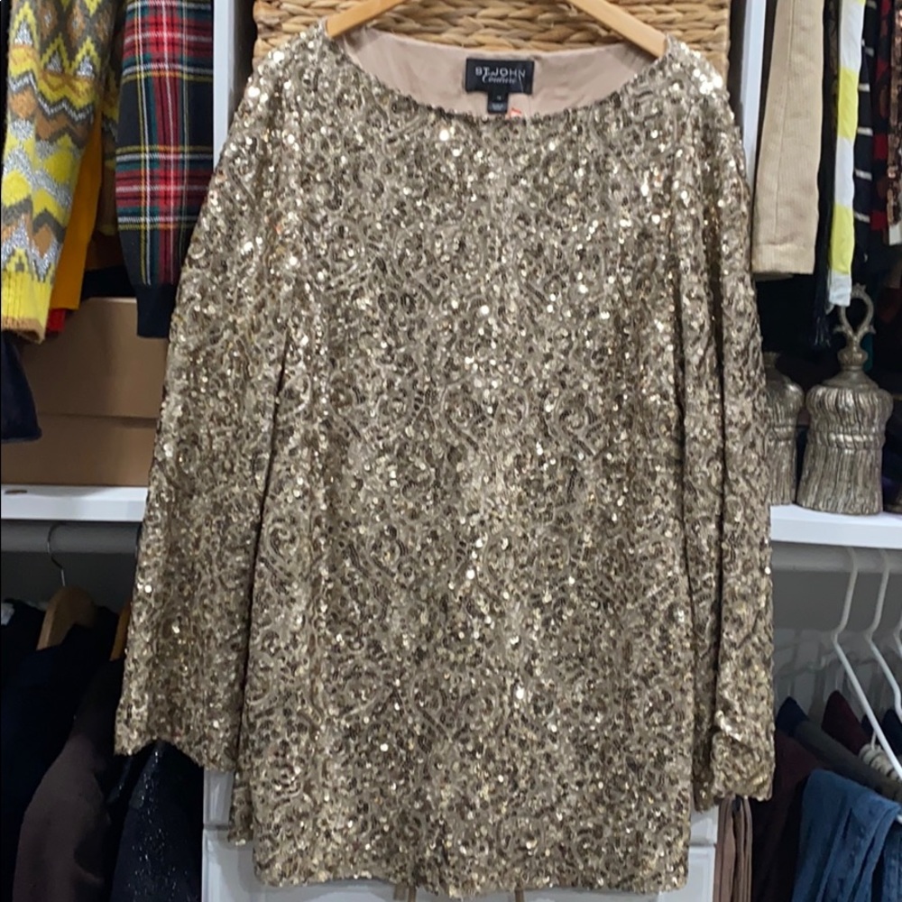 St. John sequined tunic